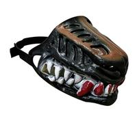 Puppy Costume Latex Mouth Guard Face Scary Dog Muzzle with Teeth Halloween