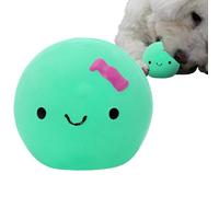 Puppy Egg Toy | Coquetier mignon chien chien coquetier coquetier balle en caoutchouc latex | Boule de chien d'oeuf couinante de quatre couleurs pour chiens de petite et moyenne taille