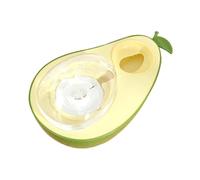 Puppy Feeding Bowl, 690ml Slow Feeding Double Bowl, Avocado Shape, Anti-Choking Cat Food Utensils, Large-Caliber Pet Supplies, Ideal for Indoor Cats and Dogs