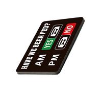 Puppy Feeding Schedule Chart - Meal Indication Slider Magnets, Medium Size with Easy Adjustment for Healthy Feeding Routine Material with Magnetic Backing, Pet Supplies