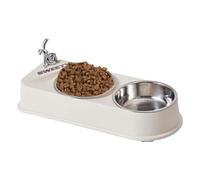 Puppy Food Water Dishes, Easy Clean Pet Bowls, Anti-Slip Feeding Dishes, Dog and Cat Feeding Set, Heavyweight Pet Bowls, Stainless Steel Pet Feeders, Double Bowl Set for Pets