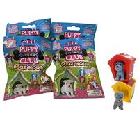 Puppy Friends Club Lot de 4 sacs aveugles - Chien figurine miniature - Maison incluse