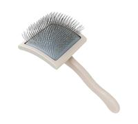 Puppy Grooming Curved Head Slilick Brush - Chog Wire Brush For Pet Hair Grooming | Pougle De Massage Pour La Peau Avec Outil De Toilettage À La Poignée En Bois Pour Longues Brosses De Compagnie De Soi