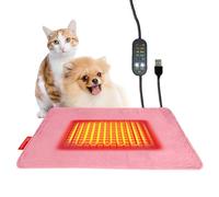 Puppy Heating Pad - Thermal Sleeping Mat 5 Heat Settings Timer, Washable Cover Non-Slip Layer, Safe Energy Saving Design, Portable Warmth | Indoor Pet Heated Mats for Home Apartment Garage Cage Living