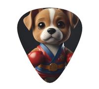 Puppy Knows Kung Fu Prints Lot de 12 médiators avec 3 épaisseurs différentes pour guitares électriques et acoustiques