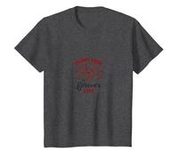 Puppy Love is Forever Love - Adorable Chien T-Shirt, Enfant, Chiné Foncé, 8 Ans