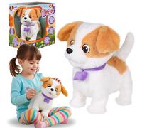 Puppy Luv - Chien Jack Russell Terrier INTERACTIF chien en peluche qui MARCHE jouet pour enfants Dexter 2+