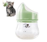 Puppy Milk Feeder - Silicone Glass 11cm, Nursing Bottle, Anti-Leak Tilt Angle | Safe Portable Design, Small Animal Bottle for Cat, Bunny, Squirrel, Chinchilla, Hamster, Water, Formula