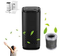 Puppy Mothers Pet Air Purifier, Puppy Mothers The Pet Air Purifier, Pet Smell Odor Eliminator Air Purifier, Mini Portable Pet Air Purifier, The Pet Air Purifier for Home With Reusable Filter (Black)