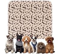 Puppy Pee Pads for Dogs, 2026 Upgraded， Washable Puppy Pad, , Puppy Pads Leak & Odor Proof, Non-Slip Base, Easy to Clean & Reusable (Brown,S)