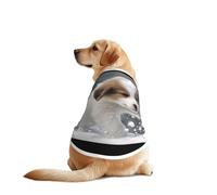Puppy Playing in The Snow T-shirts pour chiens de grande et moyenne taille - Chemise confortable pour chien, parfaite pour un usage quotidien