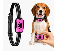 Puppy Safe Collier Anti Aboiement pour Chien avec Modes Sonores et Vibration Sensibilité Ajustable Collier Réglable Rechargeable pour Maison et Jardin (Rose)