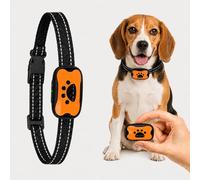 Puppy Safe Collier Anti Aboiement pour Chien avec Modes Sonores et Vibration Sensibilité Ajustable Collier Réglable Rechargeable pour Maison et Jardin (Orange)