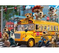 Puppy School Jigsaw Puzzle 1000 pièces Adulte | Conseils sur les lettres du dos/sections A-D, grande affiche, taille 70 × 50 cm, sans poussière, activité familiale pour