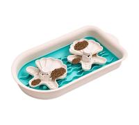 Puppy Slow Feeding Bowl, Cat Double Bowl Slow Feeder, Anti-Slip Dog Feeding Bowls, Interactive Pet Feeding Bowls, Small Dog Slow Feeder, Medium Dog Feeding Bowl for Small and Medium Pets, Cats, Dogs