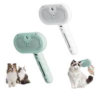 Pups Furry - Dog Brush Australia, Pups Furry Dog Brush, Gentle Detangling,Removes Mats, Loose Fur & Undercoat, Fewer Baths, Less Hassle, for All dogs (White+Green)