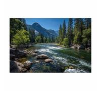 PUQAAEO Impression sur Toile Éclat du canal d’Amsterdam - Paysages de Décoration Murale pour Chambre Peintures à l'huile pour Maison Bain Salon(Multicolore)-30x45cm Sans cadre