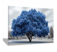 PUQAAEO Impression sur toile Empreintes délicates en arc -Paysage naturel-Impression panoramique moderne-Pour chambre à coucher de(Multicolore)-30x45cm Encadrée