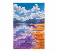 PUQAAEO Impression Sur Toile Paysage de la Image Sur Nuages et mer Toile Peintures Sur Toile Mural Tableau Decor Murale Salon Chambre(violet46)-60x90cm Sans cadre