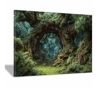 PUQAAEO Impression sur toile Vue de la grotte de l’Arche du Désert Art -Paysage naturel-Impression panoramique moderne-Pour chambre à coucher de(Multicolore)-30x45cm Encadrée