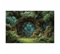 PUQAAEO Impression sur toile Vue de la grotte de l’Arche du Désert Art -Paysage naturel-Impression panoramique moderne-Pour chambre à coucher de(Multicolore)-60x90cm Sans cadre