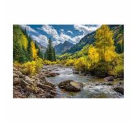 PUQAAEO Painting Impression sur Toile Paysage en, Vue de la vallée de Yosemite Art Peinture Decoration Murale, Photos de pour Studio de yoga, Chambre(Multicolore)-30x45cm Sans cadre