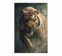 PUQAAEO Toile d'animaux amusants Le lion Affiche d'art imprimée, pour le salon, la chambre,couloir,bureau,la salle de bain,l'hôtel ou le café(multicolore27)-70x100cm Sans cadre