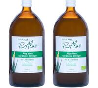 Pur Aloé Aloé Vera Bio Pur Gel à Boire, 1000 ml, 1 Unité (L'emballage peut varier) (Lot de 2)