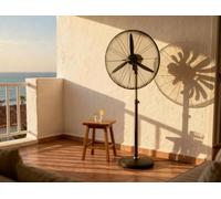 PUR LINE | Ventilateur industriel sur pied avec moteur en cuivre et pales en aluminium - 3 vitesses, diamètre 75 cm, oscillation automatique et base stable de 6,5 kg