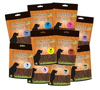 Pur Plus Bandes Pack d'essai 10 différentes variétés - 1 paquet avec 100 g de vachette comme PFERD, chevreuil, oie, et ainsi de suite