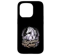 Pur-Sang Queen Horse Lover Equestrian Coque pour iPhone 15 Pro
