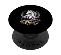 Pur-Sang Queen Horse Lover Equestrian PopSockets PopGrip Adhésif