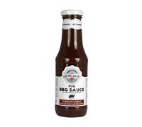 Pur Sauce BBQ - Accompagnement de Grillades, Barbecues, Légumes, Beignets, Tex-Mex - Sans Colorant et Additif - Vegan Friendly & Gluten Free - 360g, Bouteille en Verre 82% Recyclé - SENCHOU