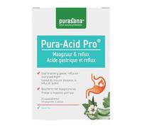 Pura-Acid Pro® - 20 comprimés à mâcher menthe - Anti-reflux & brûlures d’estomac - Soulage jusqu’à 4 h - Calcium, magnésium, aloe vera, guimauve & mauve - Vegan, sans gluten