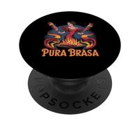 Pura Brasa Flamenco BBQ Passion PopSockets PopGrip Adhésif