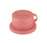 Pura Couvercle supérieur sport en silicone à grande ouverture - Sans plastique, anti-fuite, de qualité médicale, compatible avec toutes les bouteilles - Rose
