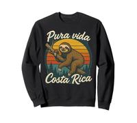Pura Vida Costa Rica Coucher de Soleil Paresseux Sweatshirt