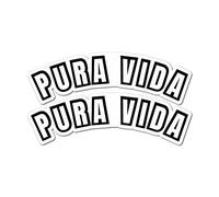 Pura Vida Costa Rica X2 Sticker Decal Paradise Good Vibes