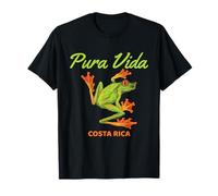 Pura Vida Grenouille Costa Rica Lover Beach Vibes Vacances Voyage T-Shirt