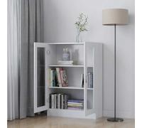puraday Bibliothèque Armoire à Vitrine Polyvalente Organisateur pour Livres Cloison de Séparation Décoration de Maison Design Élégant et Classique Blanc 82,5x30,5x115 cm