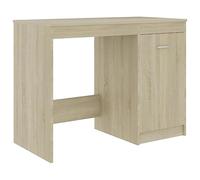 puraday Bureau multifonction en chêne Sonoma 100 x 50 x 76 cm - Style moderne - Avec armoire intégrée et rangement de livres - Pour adolescent et chambre d'enfant