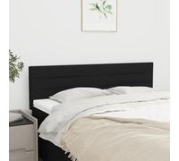 puraday Tête de lit réglable en hauteur Accessoires de lit 2 pièces. Excellent soutien Meubles de chambre Revêtement mural Design élégant Noir 72 x 5 x 78/88 cm