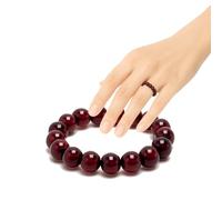 PURAJA Bague en pierre naturelle véritable | Anneau anti-stress élastique | Bague à perles de 3 mm en minéraux de haute qualité