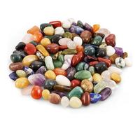 PURAJA Mélange de pierres précieuses multicolores pour enfants | 50 pièces de pierres à tambour pour la chasse au trésor | Set de pierres semi-précieuses