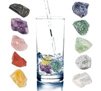 PURAJA Mélange de Pierres Précieuses | Set de Pierres Curatives Premium pour Purifier l'Eau | Cristaux Naturels pour l'Eau (Tout-en-un)