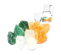 PURAJA Mélange de Pierres Précieuses | Set de Pierres Curatives Premium pour Purifier l'Eau | Cristaux Naturels pour l'Eau (Force & Courage)