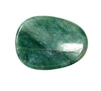 PURAJA Pierre des soucis : Aventurine verte | Daumenstein en pierre naturelle | Pierre d'inquiétude | Pierre de bien-être en pierre précieuse | Cadeau