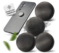 PURAJA Shungite Autocollant | EMF-Blocker pour téléphone Portable, Smartphone, Tablette et Ordinateur Portable | Shungite plaques avec Certificat - Original de Carélie