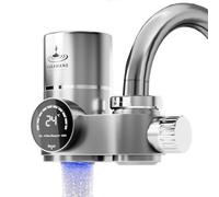 Puramane -Marque Française: Filtre Eau Robinet Cuisine, Purificateur d'eau à Charbon Actif, Écran LED, Filtre à eau UV, Filtration instantanée Anti Calcaire, système avec une Cartouche Filtrante