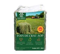 PUR'ANIMAL - Foin de Crau AOP 5KG pour Lapins et Petits rongeurs, Foin Lapin, Nourriture pour Lapins, Cochon d'Inde...